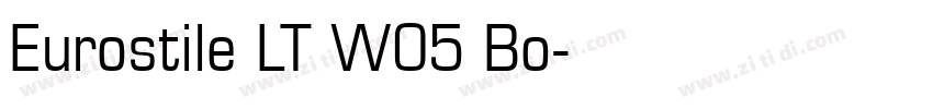 Eurostile LT W05 Bo字体转换